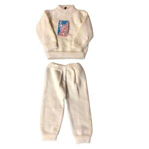 Vintage Elsy Infant Sweater Set New w/ Tag Cream Unisex 3–6 Mo?